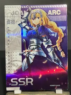 Goddess Story CCG Holo Foil Waifu Anime NEW Thick Cards - SSR - Joan of Arc - Image 1