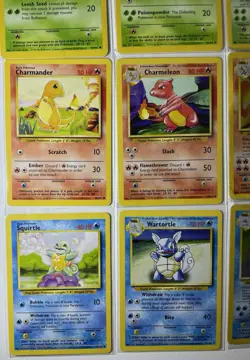 1999 Pokemon Base Set Bundle Trio Charizard Blastoise Venusaur WOTC Cards TCG - Image 3