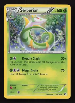 Pokemon Card Serperior 13/149 Boundaries Crossed Holo Rare L/P - Image 1