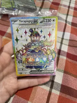 Terapagos EX 165 Sv: Scarlet & Violet Sealed Promo Card Holo Pokemon TCG - Image 1
