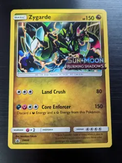 Zygarde SM48 Promo Holo Pokemon Card Burning Shadows Prerelease Pokemon TCG NM - Image 1