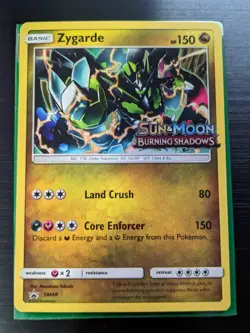 Zygarde SM48 Promo Holo Pokemon Card Burning Shadows Prerelease Pokemon TCG NM - Image 2