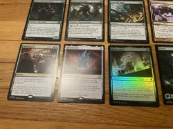 Green MTG Cards Lot Rare Uncommon Land Foil + Commons Magic The Gathering Cards - Image 2