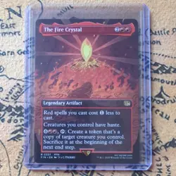 The Fire Crystal Borderless MTG Final Fantasy 0337 Non Foil Near Mint - Image 1