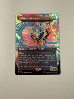 Miku, the Renowned FOIL Secret Lair Hatsune Miku Feather, the Redeemed NM MTG - Image 1