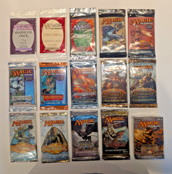 Magic the Gathering sealed booster 15 pack lot MTG Vintage - Image 1