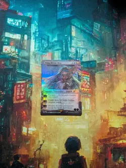 Miku, Divine Diva - Elspeth Tirel (Rainbow Foil) Secret Lair Drop Foil - Image 1