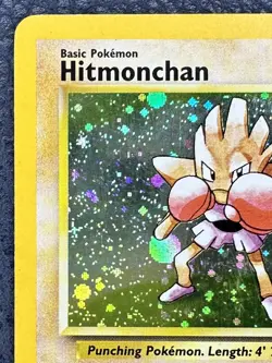 2000 Hitmonchan #8/130 Holo LP Rare Pokemon Base Set 2 Vintage WOTC - Image 3