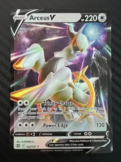 Pokemon TCG Arceus V 122/172 Brilliant Stars Ultra Rare Holo Sword & Shield NM - Image 1
