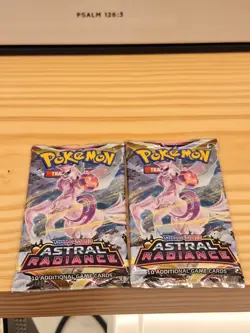 Pokemon TCG Sword & Shield Astral Radiance 2 Booster Packs Pokemon Center - Image 1