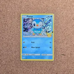 Pokemon - Piplup HOLO 20/25 - 25th Anniversary McDonalds Promo 2021 B2 - Image 1