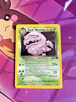 Dark Weezing - 14/82 [Team Rocket] Pokemon TCG - HOLO RARE - Vintage - MP - Image 1