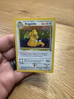Pokemon Dragonite 4/62 - Fossil Unlimited Holo Rare Pokemon TCG Mp Moderate Play - Image 2