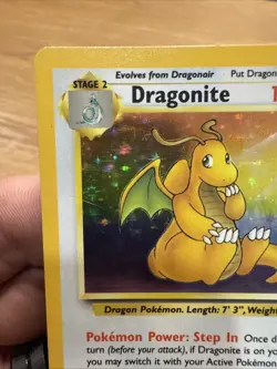 Pokemon Dragonite 4/62 - Fossil Unlimited Holo Rare Pokemon TCG Mp Moderate Play - Image 3