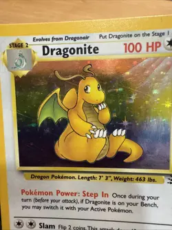 Pokemon Dragonite 4/62 - Fossil Unlimited Holo Rare Pokemon TCG Mp Moderate Play - Image 4