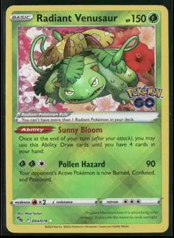 Pokemon GO #004/078 Radiant Venusaur - Image 1