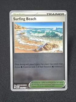 Pokemon TCG - Surfing Beach 129/132 (Reverse Holo) - Mega Evolution Base - Image 1