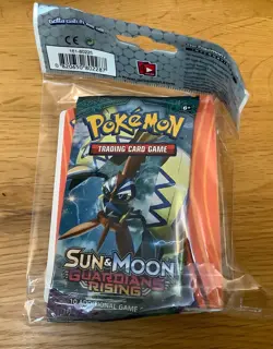 Pokemon Sun and Moon Guardians Rising Booster Pack and Mini Binder/ Folder New - Image 2