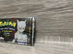 Pokemon 1999 The First Movie Topps Booster Pack Black Logo New Sealed 1 - Image 4