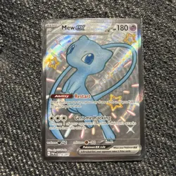 Mew ex 216/091 Shiny Ultra Rare Holo Paldean Fates Pokemon TCG - Image 1