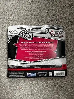 Pokemon TCG White Flare Tech Sticker Collection - 3 pack blister NEW/SEALED - Image 2