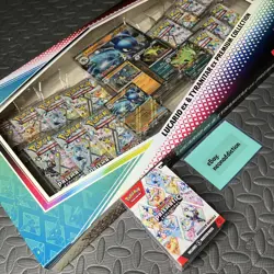 BUNDLE Pokemon Prismatic Evolutions Lucario & Tyranitar Premium Collection Box - Image 2