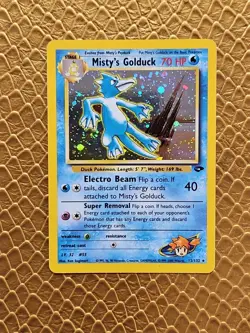 Pokemon TCG Misty's Golduck Gym Challenge 12 Holo Unlimited Rare - Image 1
