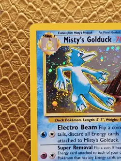 Pokemon TCG Misty's Golduck Gym Challenge 12 Holo Unlimited Rare - Image 2