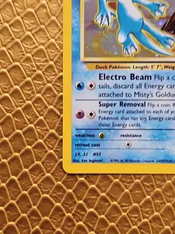 Pokemon TCG Misty's Golduck Gym Challenge 12 Holo Unlimited Rare - Image 5