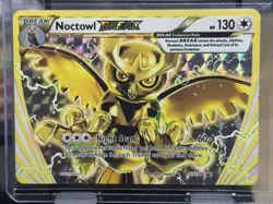Pokemon TCG Noctowl Break XY136 Promo Ultra Holo Rare - Image 1