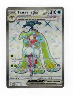 Pokemon TCG Tsareena ex 220/182 Holo Ultra Rare SV04 Paradox Rift Scarlet Violet - Image 1