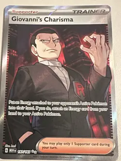 Giovanni’s Charisma 197/165 - S & V 151 - Holo Ultra Rare - Pokemon TCG - Image 1