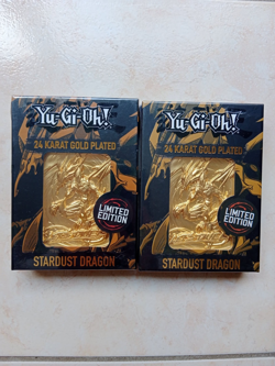 lot de 2 Yu-Gi-Oh! - STARDUST DRAGON- LIMITED EDITION 24 KARAT GOLD PLATED neuf - Image 1