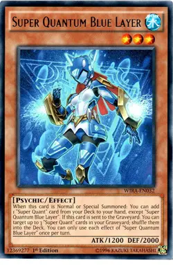Yugioh! LP Super Quantum Blue Layer - WIRA-EN032 - Rare - 1st Edition Lightly Pl - Image 1