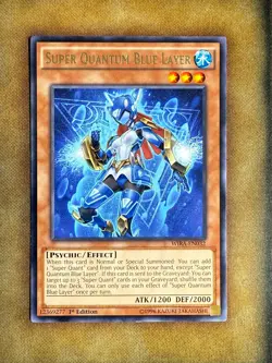Yugioh Super Quantum Blue Layer WIRA-EN032 Rare 1st Ed NM - Image 1