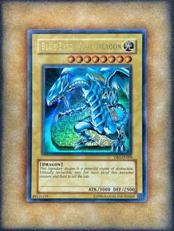 Yugioh Blue-Eyes White Dragon DB1-EN098 Ultra Rare NM - Image 1
