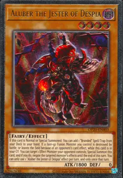Yugioh Aluber The Jester Of Despia OP20-EN003 Ultimate Rare - Image 1