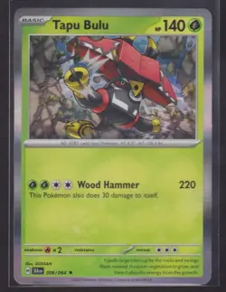 Tapu Bulu 006/064 Rare Holo Card Shrouded Fable Trading Card Pokemon TCG - Image 1