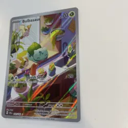 Pokemon TCG Bulbasaur Stellar Crown Illustration Holo Card 143/142 - Image 2