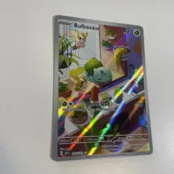 Pokemon TCG Bulbasaur Stellar Crown Illustration Holo Card 143/142 - Image 3