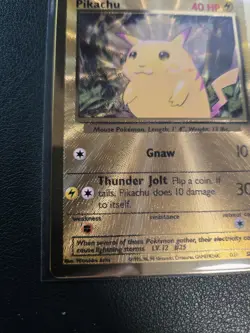 Gold Metal Pikachu Celebrations 25th Anniversary Card UPC 058/102 NM - Image 5