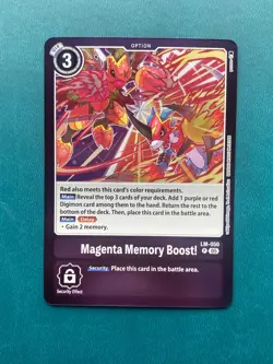 Magenta Memory Boost! LM-050 Promo LM-06 Billion Bullet Digimon Card Game x1 - Image 1