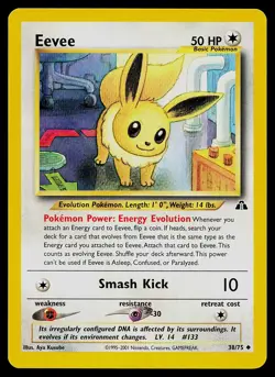 Pokemon Card - Eevee Neo Discovery 38/75 Uncommon Non Holo - Image 1