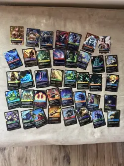 Riftbound League Of Legends Card Game 500+ Card Bulk Lot C / Un / 64 Rare Foils - Image 1