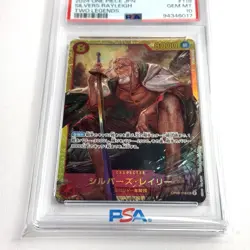 PSA 10 2024 ONE PIECE Card SILVERS RAYLEIGH OP08-118 SEC TWO LEGENDS BANDAI - Image 2
