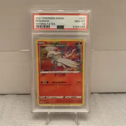 PSA 10 - Pokemon - Reshiram Shining Fates Holo Card 017/072 Amazing Rare - Image 1