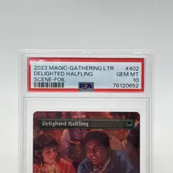 MTG Delighted Halfling The Lord of the Rings: Tales of Middle-Earth Foil Psa 10! - Image 2