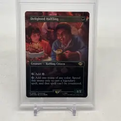 MTG Delighted Halfling The Lord of the Rings: Tales of Middle-Earth Foil Psa 10! - Image 3