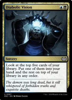 NM - Diabolic Vision U Commander: Duskmourn: House of Horror 87 - Image 1