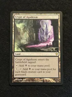 Crypt of Agadeem Zendikar Regular MTG - Image 1